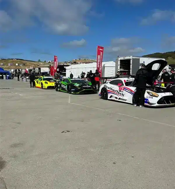 View of several race cars